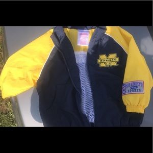 Infants Michigan Wolverines windbreaker suit